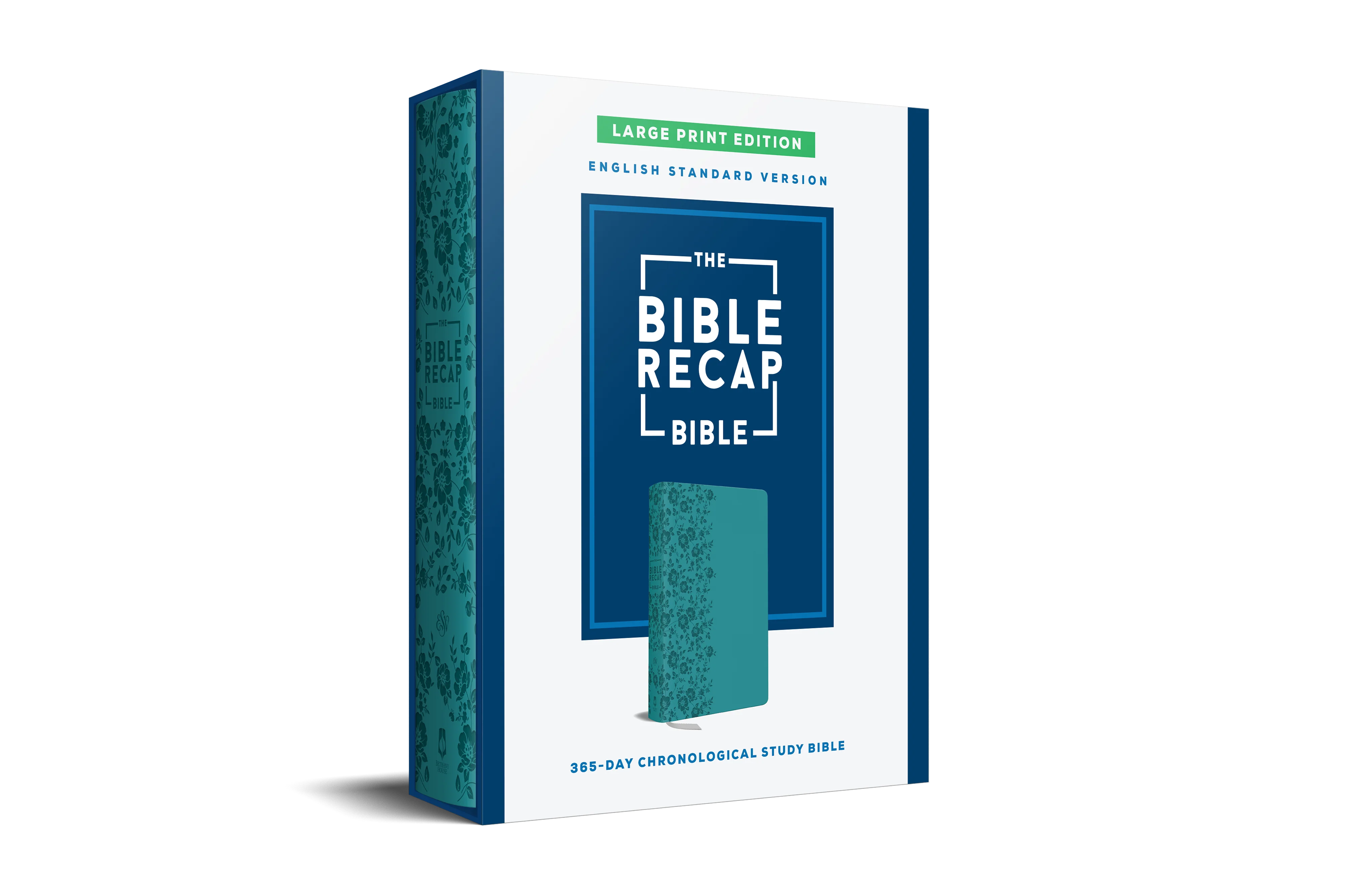 TBR 365-Day Chron Study Bible ESV - Large Print - Teal Vegan Leather - Image 2