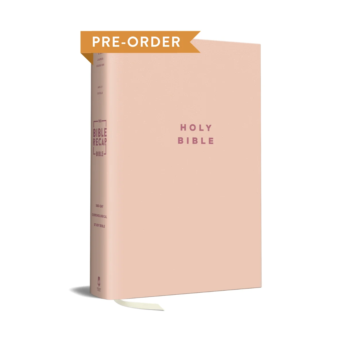 TBR 365-Day Chron Study Bible KJV - Pink Vegan Leather Hardcover
