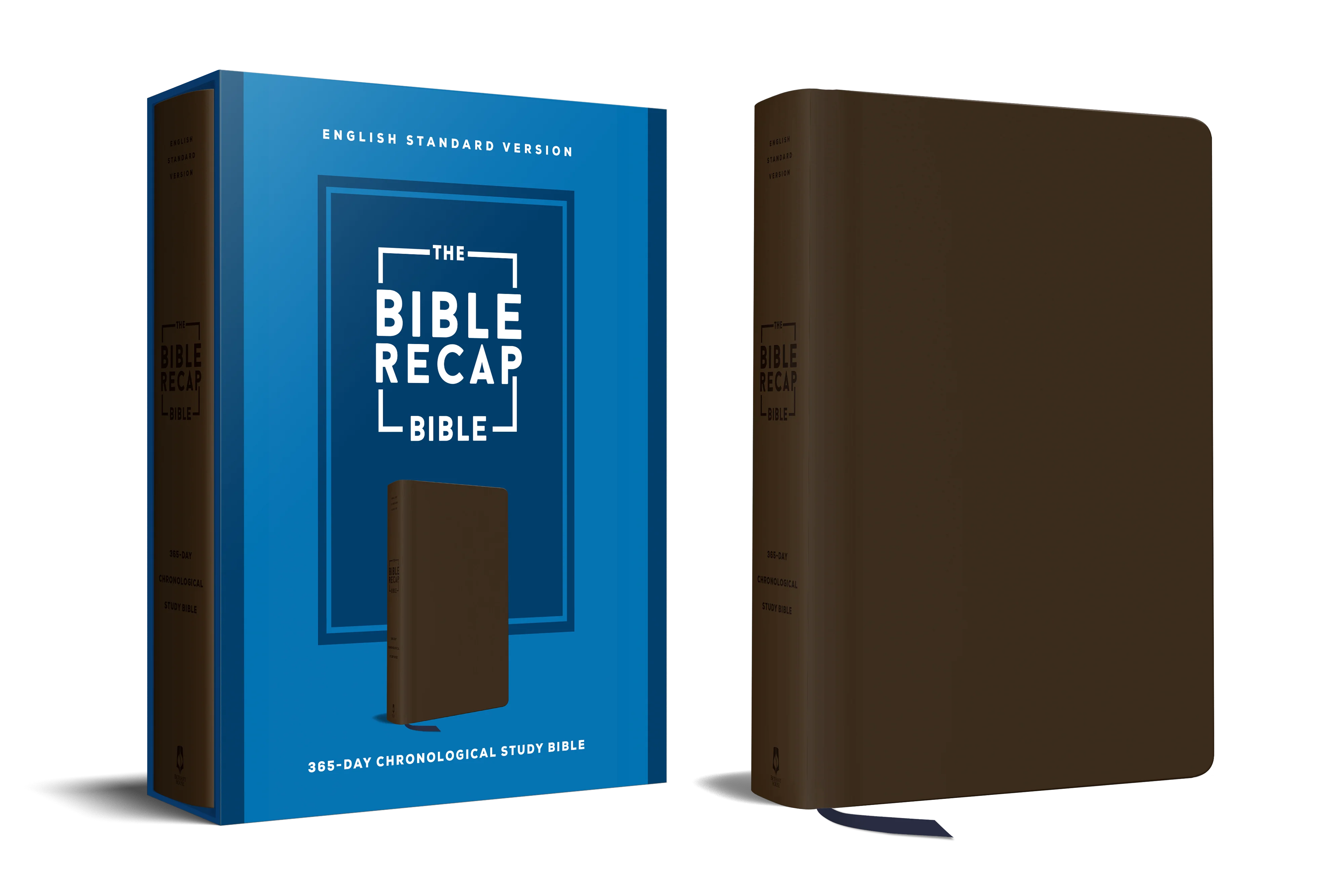 TBR 365-Day Chron Study Bible ESV - Brown Vegan Leather - Image 5